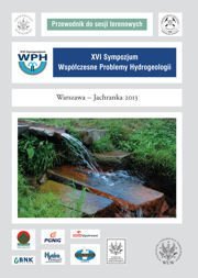 XVI Sympozjum Współczesne Problemy Hydrogeologii - Jachranka 2013. Przewodnik do sesji terenowych - pdf