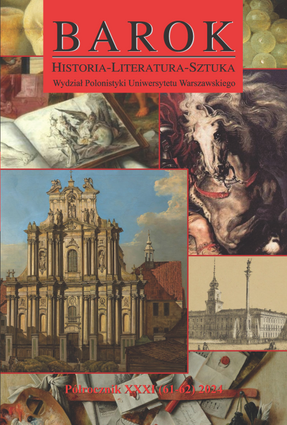 Barok. Historia – Literatura – Sztuka XXXI (61–62) 2024