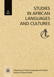 Studies in African Languages and Cultures. Volumen 55/2021 – PDF