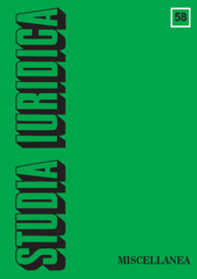 Studia Iuridica, nr 58.  Miscellanea (PDF)