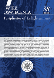 Wiek Oświecenia 38/2022. Peripheries of Enlightenment (PDF)