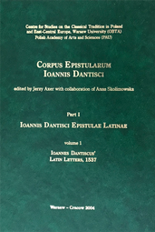 Ioannes Dantiscus' Latin Letters 1537