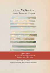 Liryka Mickiewicza. Uczucia. Świadectwa. Ekspresje – EBOOK