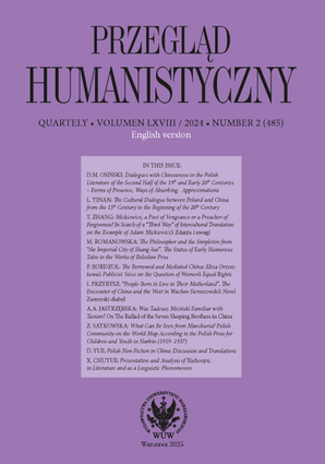 Przegląd Humanistyczny 2024/2 (485). English version (EBOOK)