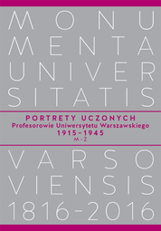 Portrety Uczonych. Profesorowie Uniwersytetu Warszawskiego 1915−1945, M−Ż − EBOOK