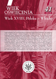 Wiek Oświecenia 41/2025. Wiek XVIII. Polska – Włochy (EBOOK)