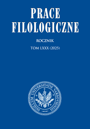 Prace Filologiczne LXXX (PDF)
