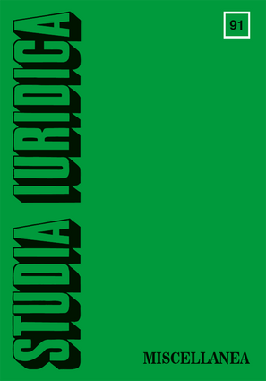 Studia Iuridica, nr 91. Miscellanea (PDF)