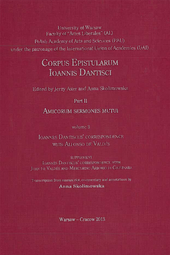 Ioannes Dantiscus’ Correspondence with Alfonso de Valdés. Supplement: Ioannes Dantiscus’ Correspondence with Juan de Valdés and Mercurino Arborio di Gattinara
