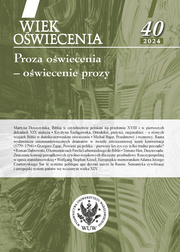 Wiek Oświecenia 40/2024. Proza oświecenia – oświecenie prozy (PDF)
