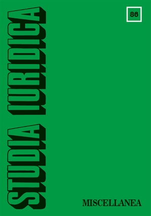 Studia Iuridica, nr 86. Miscellanea (PDF)