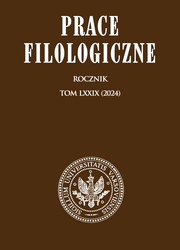 Prace Filologiczne LXXIX (PDF)