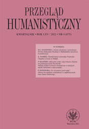 Przegląd Humanistyczny 2021/4 (475) (PDF)