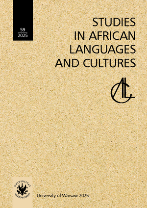 Studies in African Languages and Cultures. Volumen 59/2025