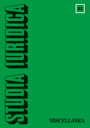 Studia Iuridica, nr 82. Miscellanea (PDF)