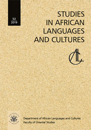 Studies in African Languages and Cultures. Volumen 53/2019 – PDF