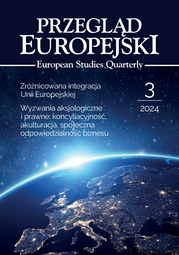 Przegląd Europejski 2024/3 European Studies Quarterly (PDF)