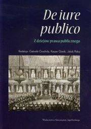 De iure publico Z dziejów prawa publicznego